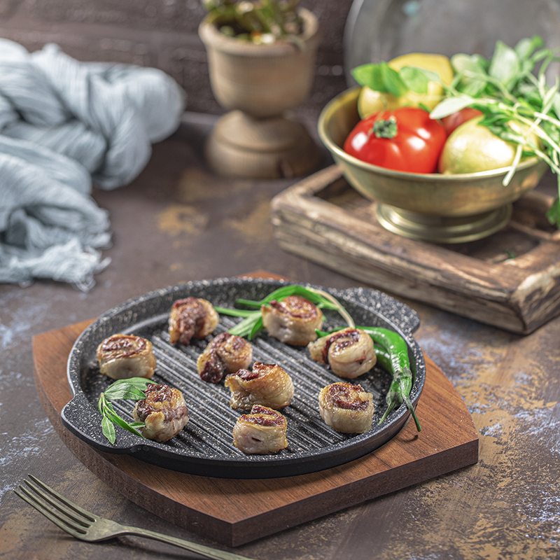 تابه گریل چدن Fahita (با زیره چوبی)