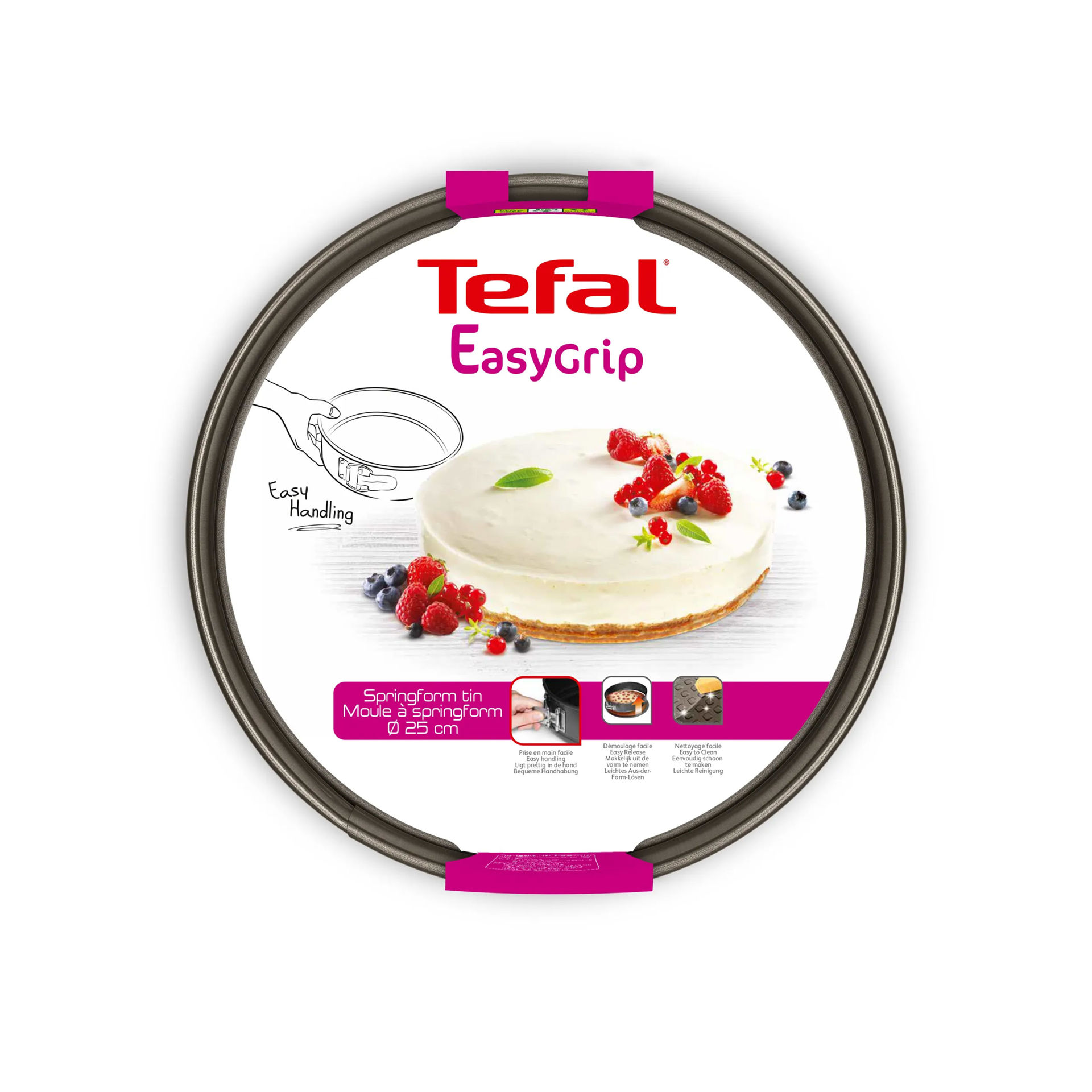 قالب کیک گرد سایز 23 تفال tefal مدل شستوشوی راحت