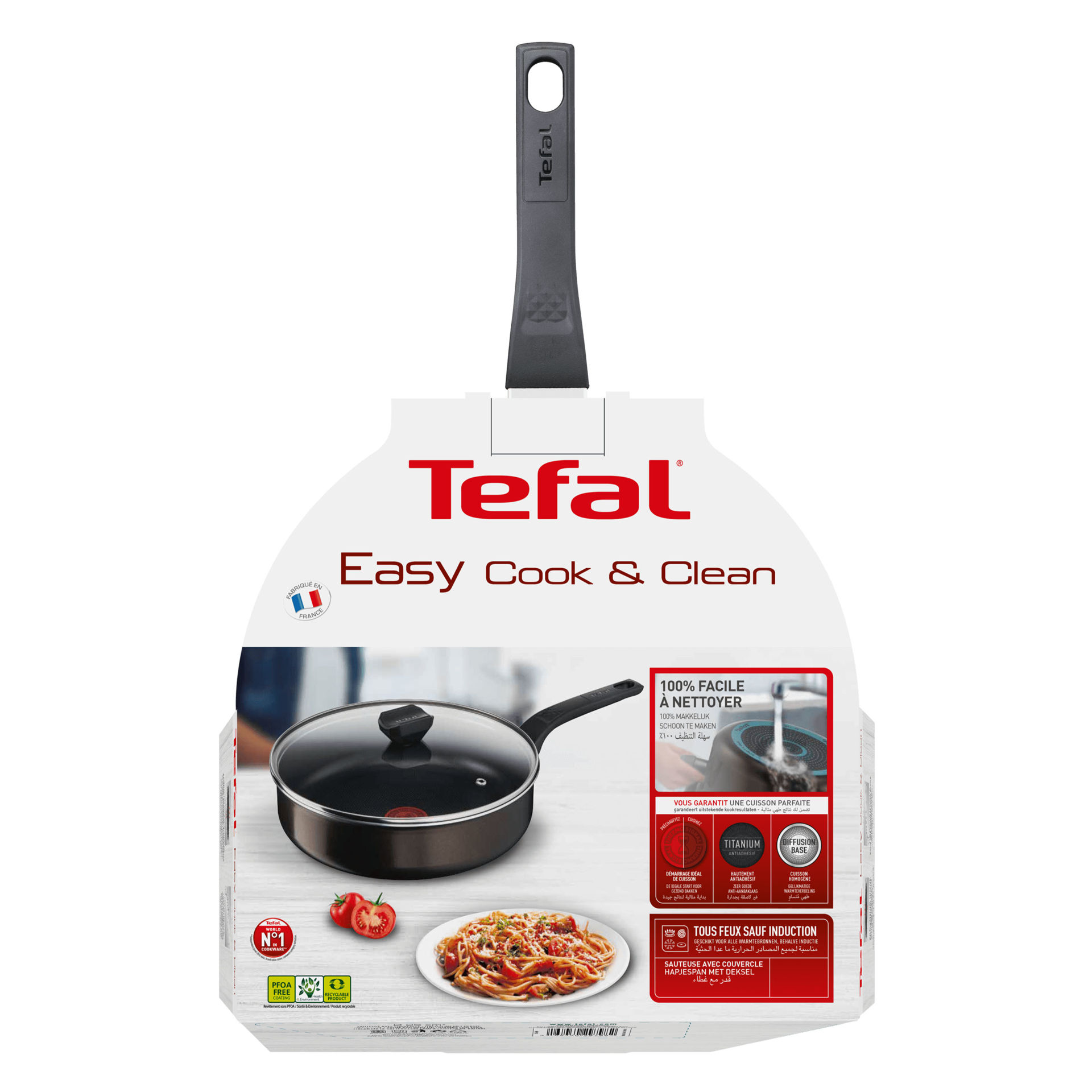 تابه دسته دار سایز ۲۶ تفال tefal مدل silver 