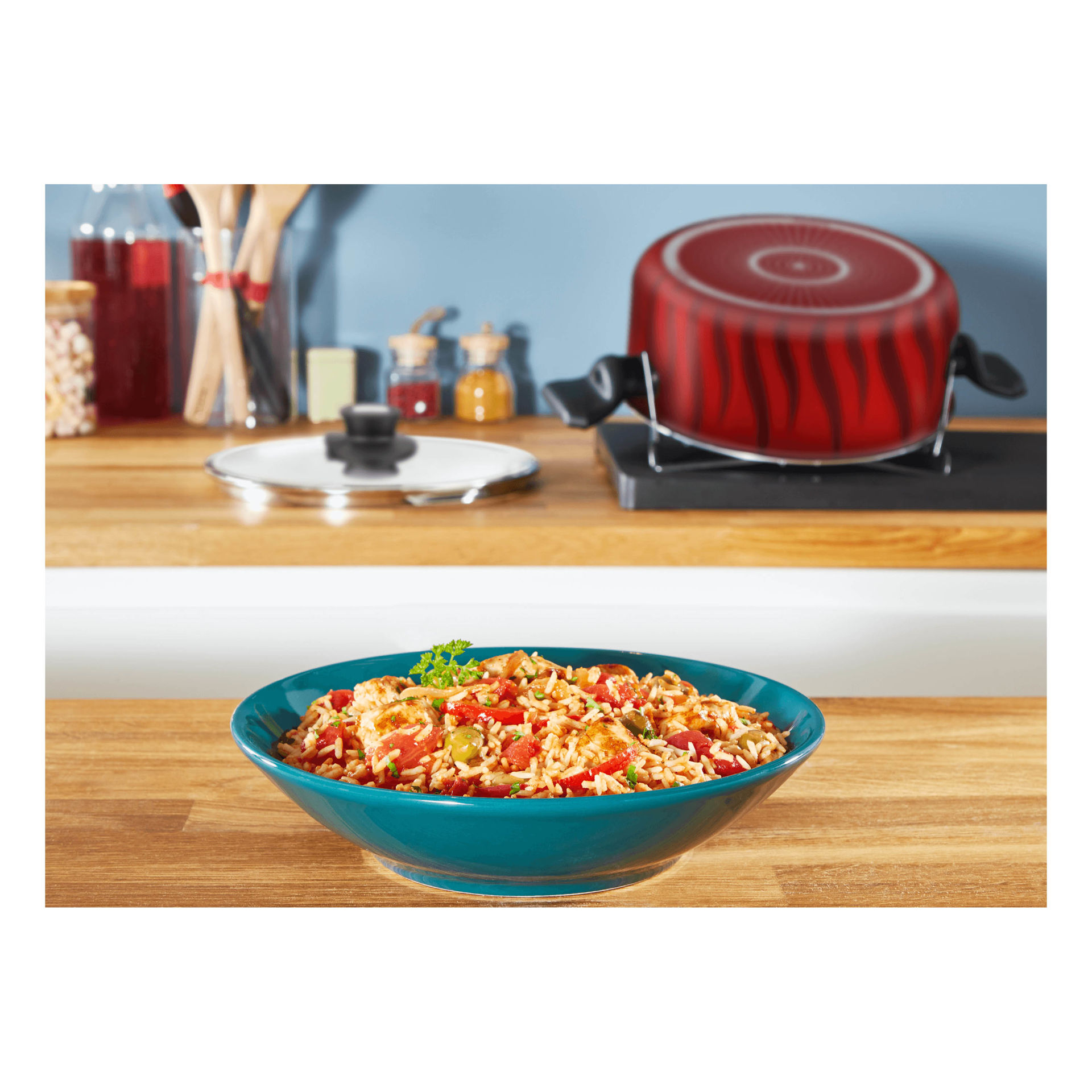 قابلمه سایز 26 تفال tefal همراه با نشانگر حرارت 