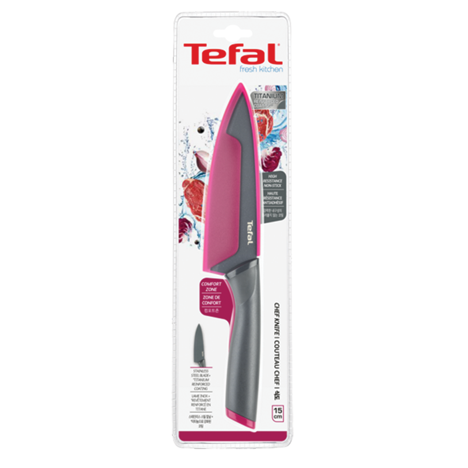چاقو آشپزخانه سایز 15 تفال tefal پوشش تیتانیوم