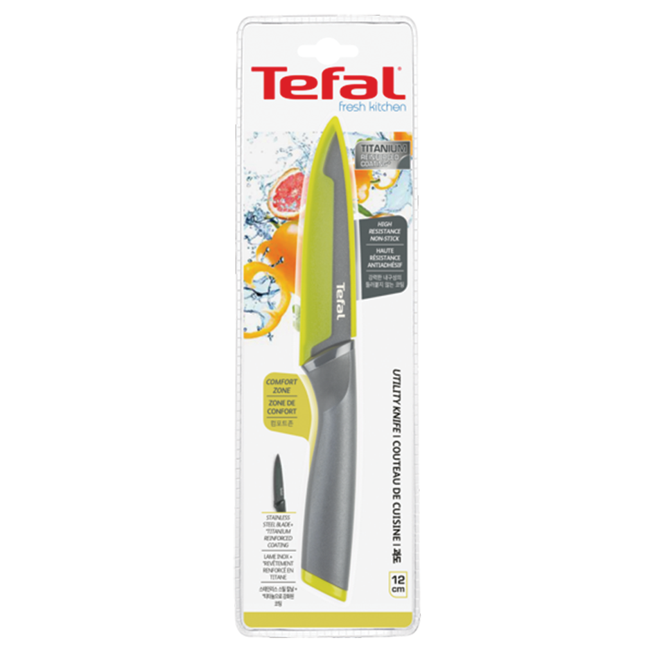 چاقو آشپزخانه سایز 12 تفال tefal پوشش تیتانیوم