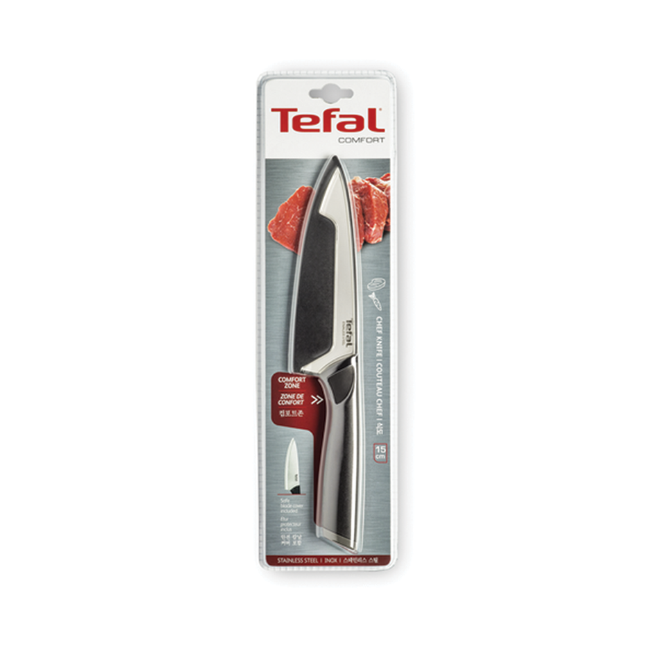 چاقو آشپزخانه سایز 15 تفال tefal استیل ضد زنگ