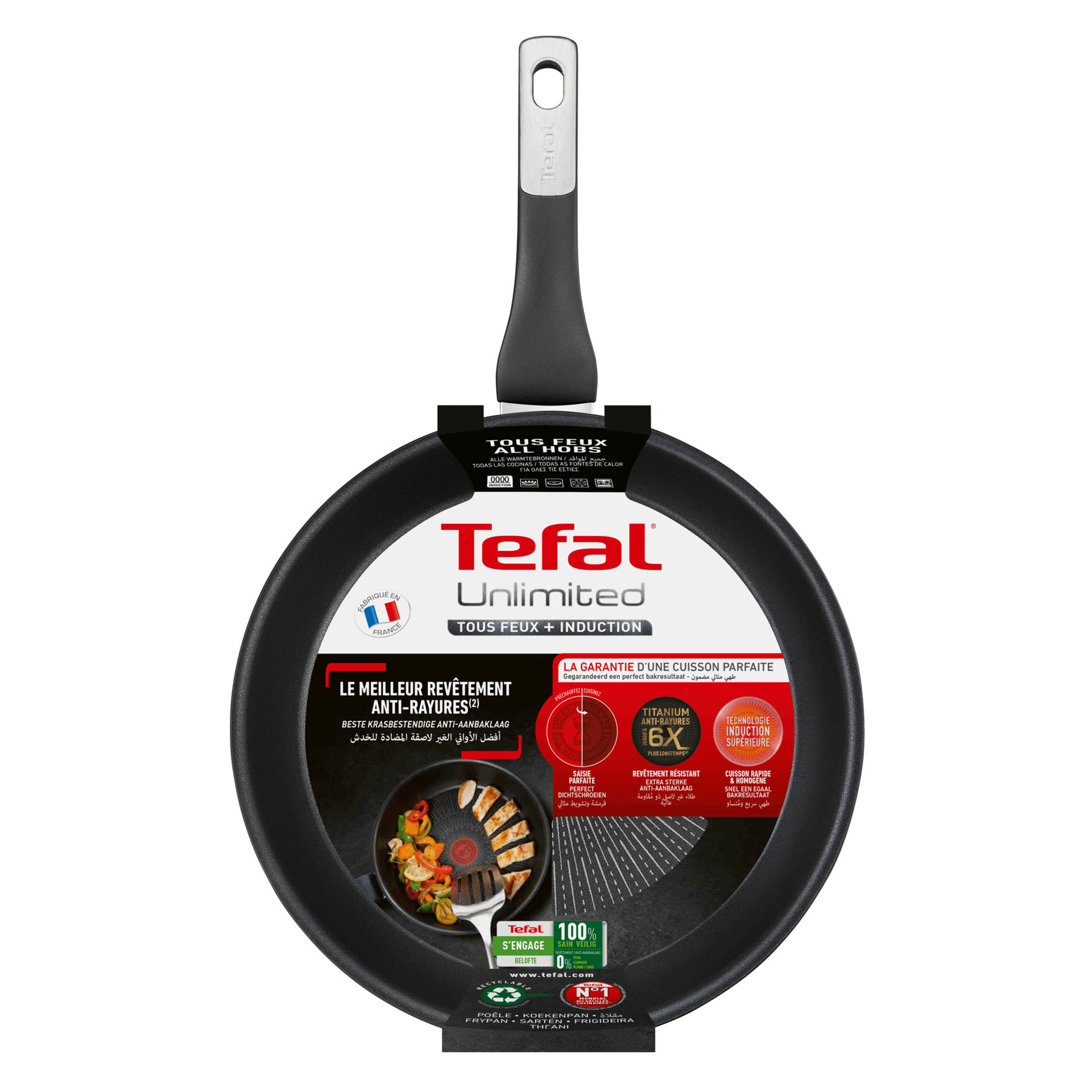 تابه سایز 20 تفال tefal مدل TITANIUM