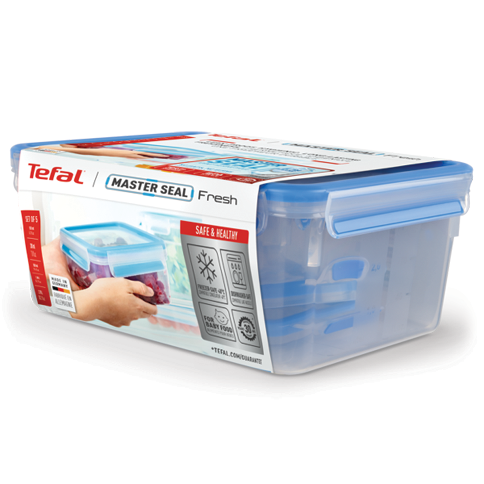 ست 5 عددی ظروف نگهدارنده غذا تفال tefal