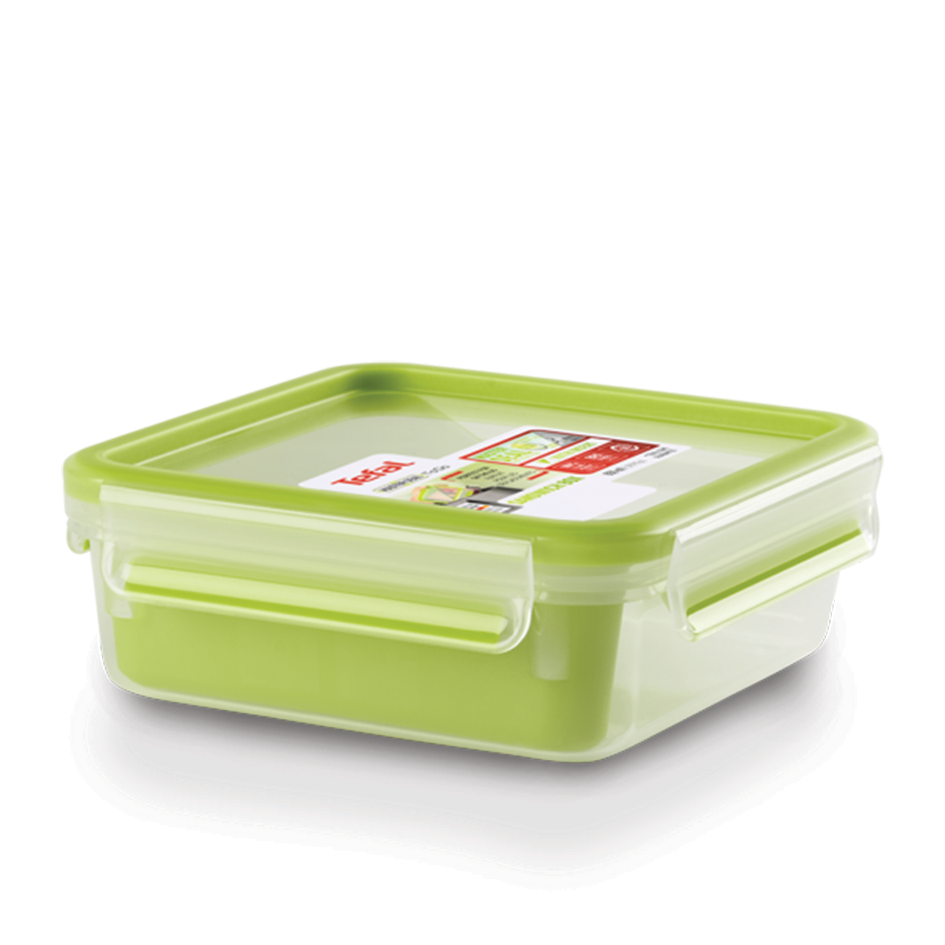 ظرف حمل غذای1.2 لیتری مربع تفال tefal مدل جداکننده دار