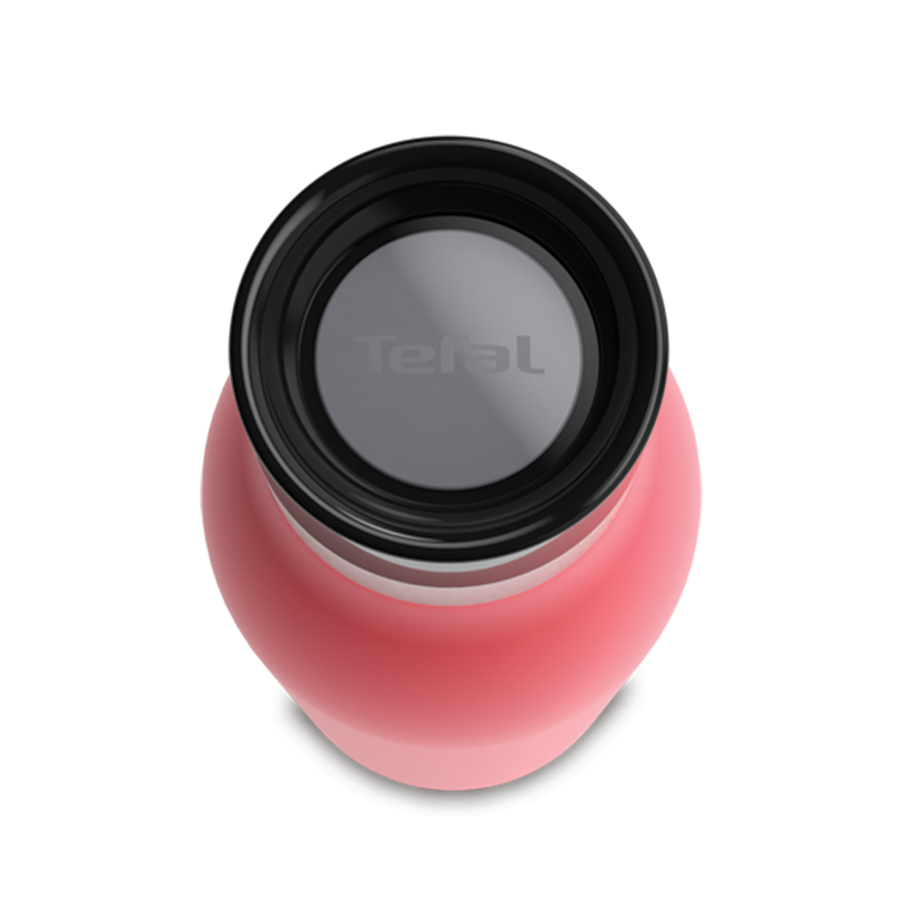 بطری استیل تفال tefal دوجداره رنگ صورتی