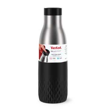 بطری استیل تفال tefal دوجداره رنگ مشکی