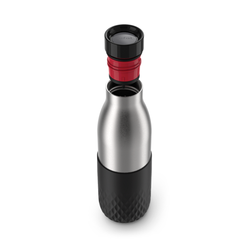 بطری استیل تفال tefal دوجداره رنگ مشکی