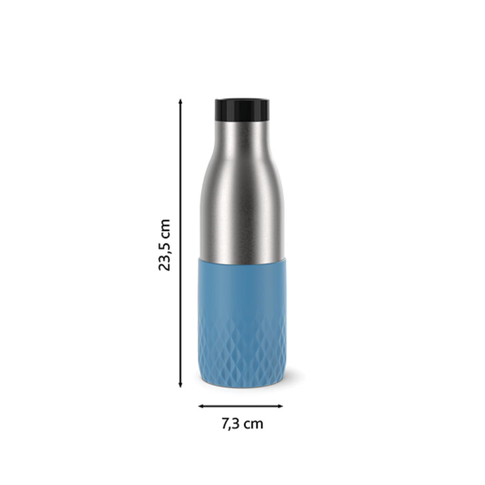 بطری استیل تفال tefal دوجداره رنگ آبی آسمانی