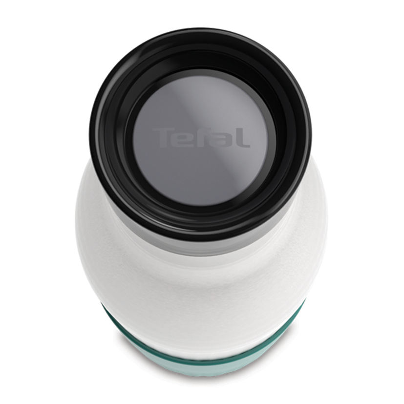 بطری استیل تفال tefal دوجداره رنگ نقره ای سبز