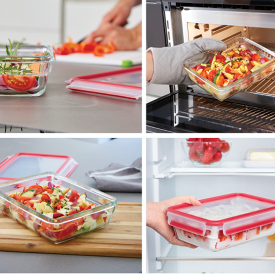 ظرف شیشه ای 1.3 لیتری تفال tefal 