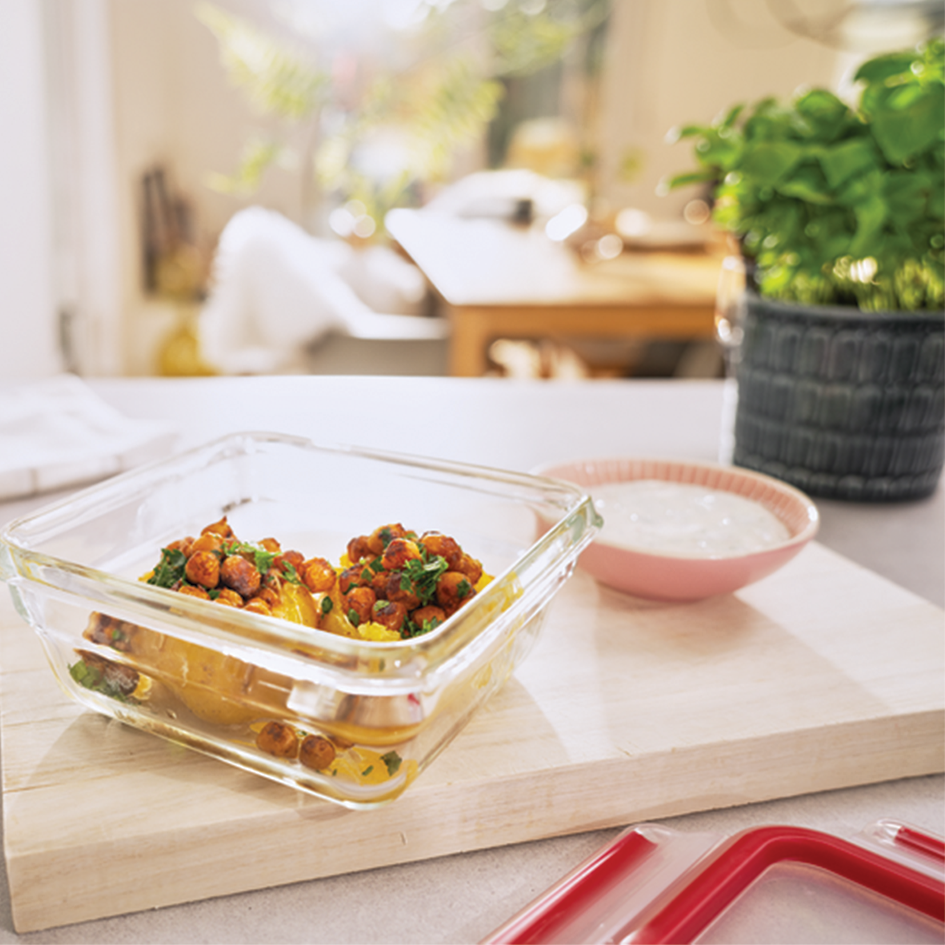 ظرف شیشه ای 800 میلی لیتری تفال tefal