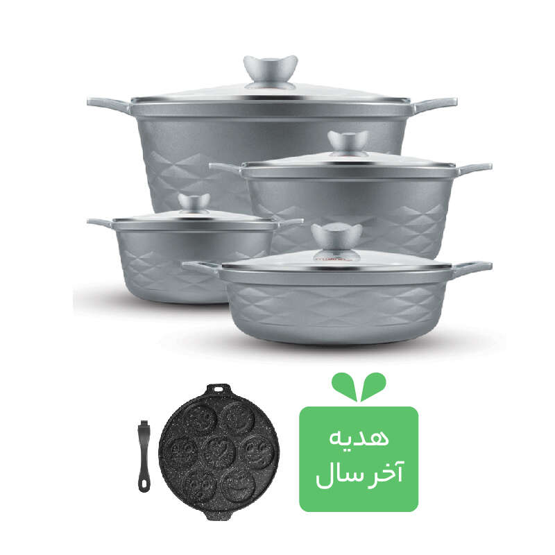 سرویس قابلمه 13 پارچه گرانیت مدل Elita