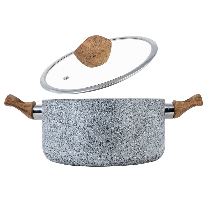 سرویس ۷ پارچه سوپر گرانیت + هدیه ( تابه چدنی فاهیتا)