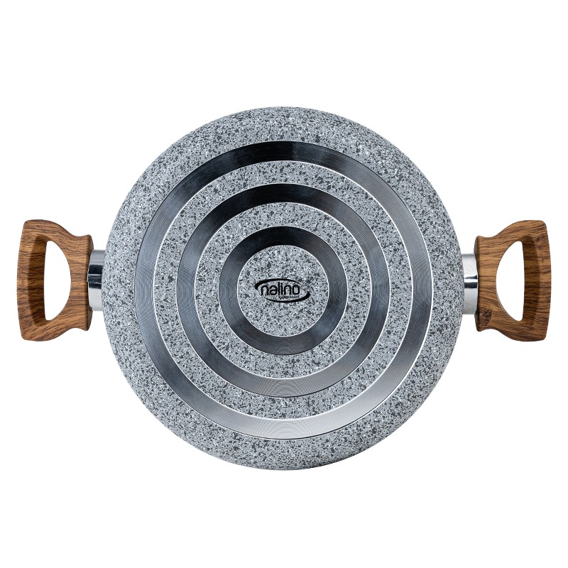 سرویس ۷ پارچه سوپر گرانیت + هدیه ( تابه چدنی فاهیتا)