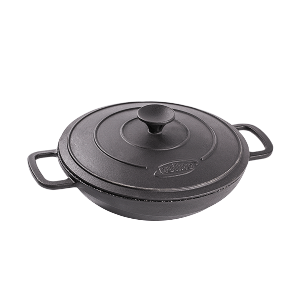 تابه ووک چدن سایز 28 + هدیه (ظرف نگهدارنده غذا)